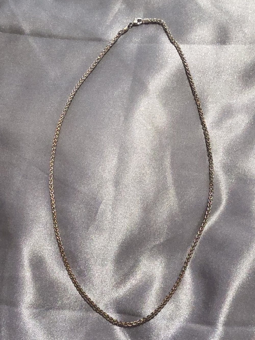 Vintage 20" Sterling 925 Silver Curb Necklace Chain